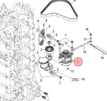 Alternador Mercury Verado 200 a 400 Hp - Naval Soluções 