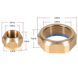 Kit porcas dos hélices para rabeta Bravo III - Naval Soluções 